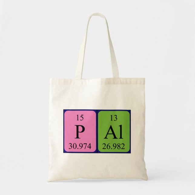 Pál periodic table name tote bag (Front)