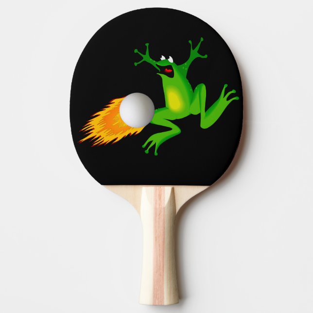 Pala de Ping Pong Rana, green surprised Paddle (Front)