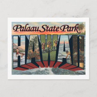 Palaau State Park, Hawaii - Large Letter Scenes Postcard