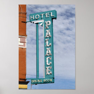 Palace Hotel Sign, Cripple Creek, Colorado Poster