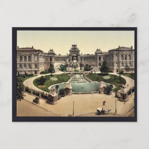 Palace Longchamps, Marseilles, France classic Phot Postcard