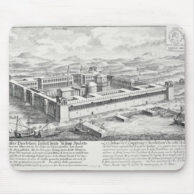 Palace of Diocletian (245-313), Split, Yugoslavia, Mouse Pad (Front)