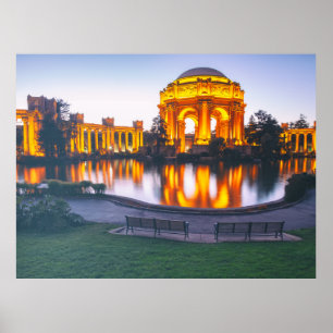 Palace of Fine Arts at Dusk Poster