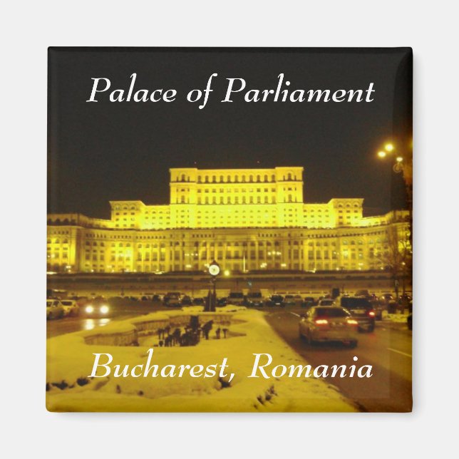 Palace of Parliament, Bucharest, Romania Magnet (Front)