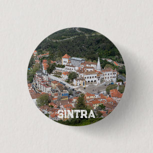 Palace of Sintra from above in Sintra, Portugal 1 Inch Round Button
