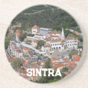 Palace of Sintra from above in Sintra, Portugal Coaster