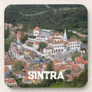 Palace of Sintra from above in Sintra, Portugal Coaster