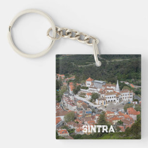 Palace of Sintra from above in Sintra, Portugal Keychain