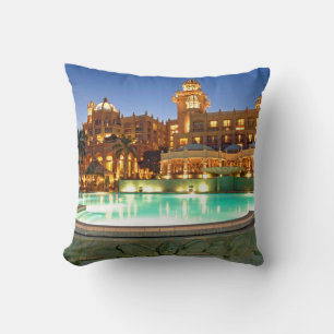 Palace Of The Lost City Hotel And Swimming Pool Throw Pillow