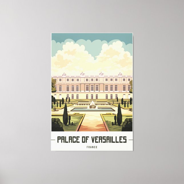 Palace of Versailles France Canvas Print (Front)