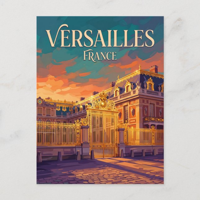 Palace of Versailles France Postcard (Front)
