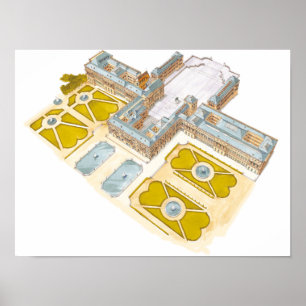 Palace of Versailles. France Poster