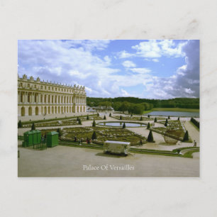 Palace of versailles garden postcard