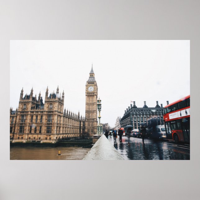 Palace of Westminster, London, UK Poster (Front)