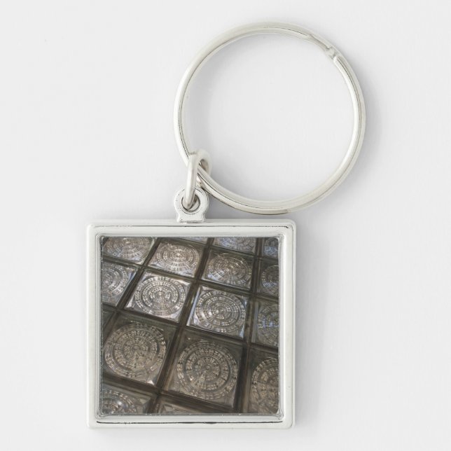 Palacio de Communicaciones, glass flooring Keychain (Front)