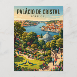 Palácio de Cristal Gardens Portugal Postcard