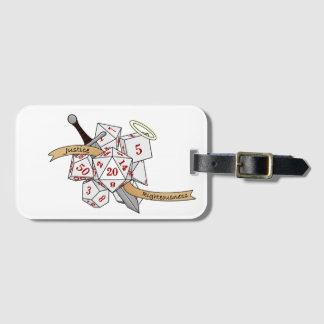 Paladin Dice Design Luggage Tag