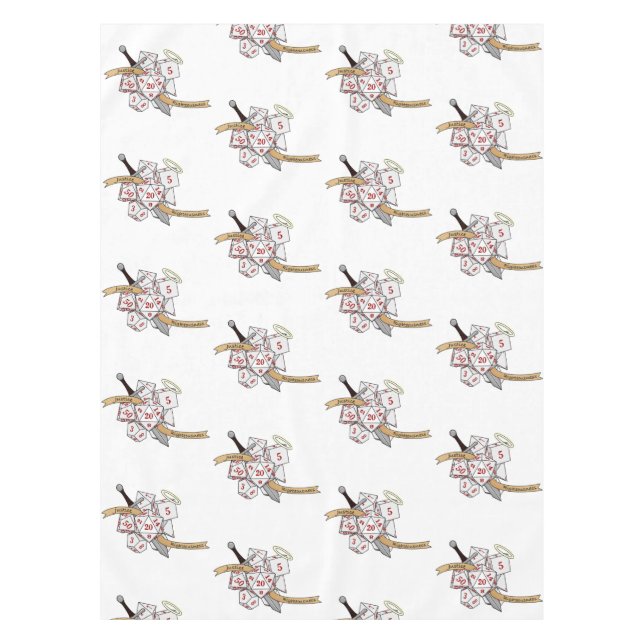 Paladin Dice Design Tablecloth (Front)