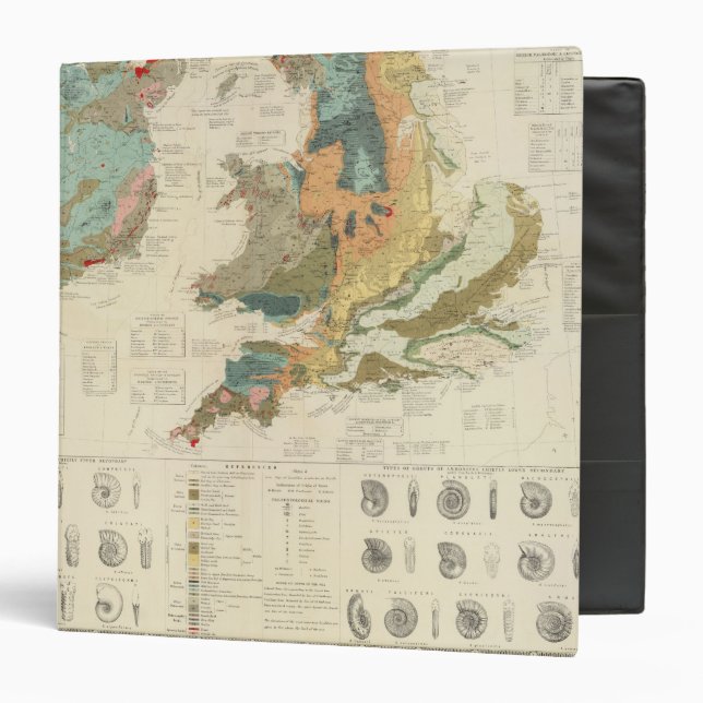 Palaeontological map British Islands Binder (Front/Inside)
