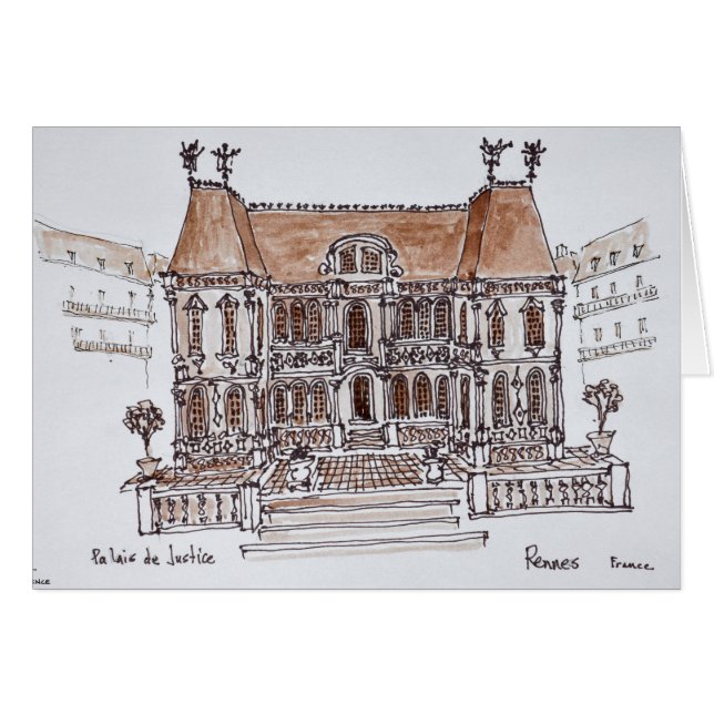 Palais de Justice Courthouse | Rennes, Brittany (Front Horizontal)