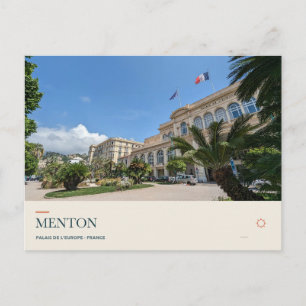 Palais de l’Europe in Menton Postcard