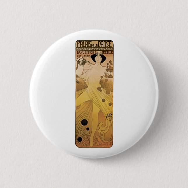 Palais de le Danse 2 Inch Round Button (Front)