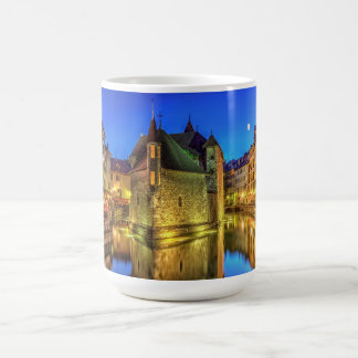 Palais de l'Ile jail and canal in Annecy old city, Coffee Mug