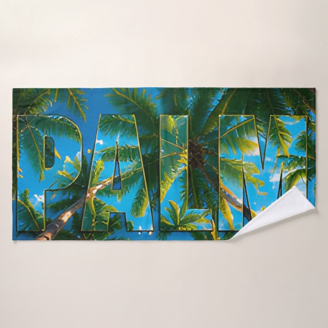 Palais de luxe côtier de Palm (Serviette de bain)