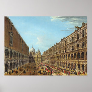 Palais des Dognes Venise, Antonio Joli Affiche d'a