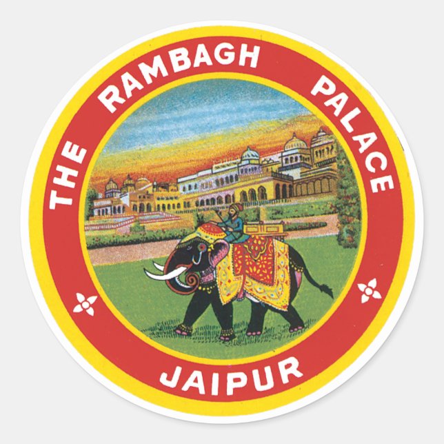 Palais Rambagh, Étiquette de Jaipur (Devant)