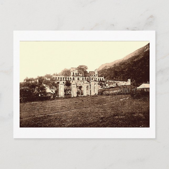 Palais Sans Souci, Milot, Haïti, Carte Postale Vin (Devant)