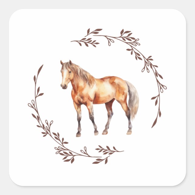 Palamino Horse Sticker (Devant)