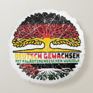 palästina Isch palästinens Deutsch Deutschland Bau Round Pillow