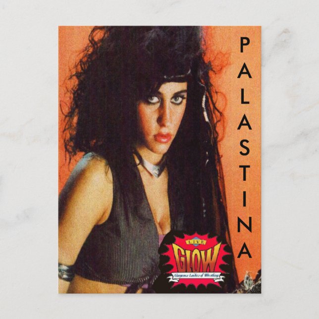 palastina Postcard GLOW wrestling (Front)