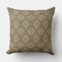 Palatial floral, vintage floral monochrome pattern