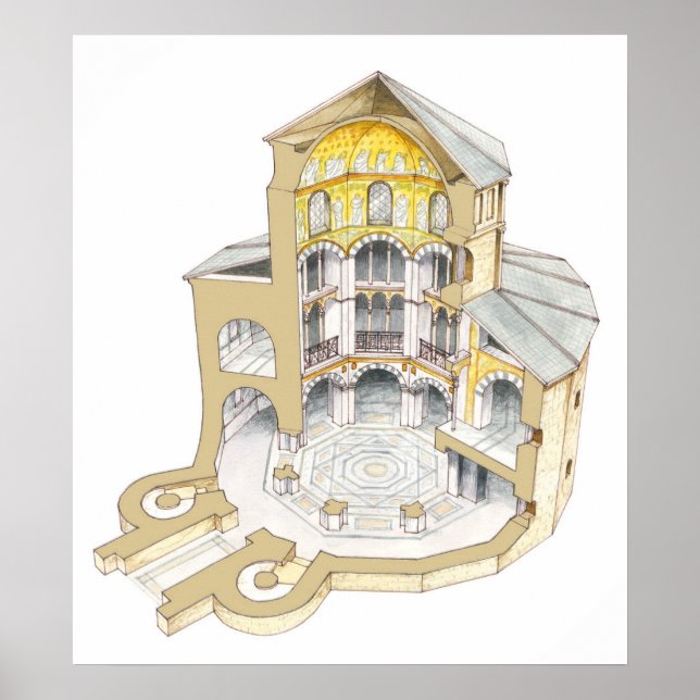 Palatine Chapel. Aachen. Germany Poster (Front)