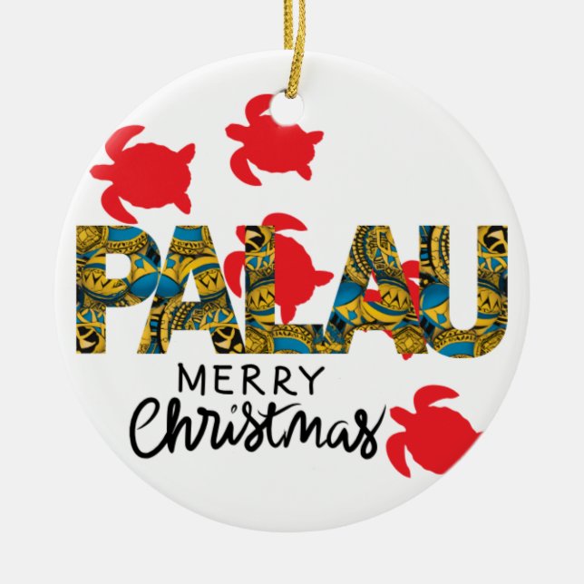 Palau Christmas Ornament (Front)