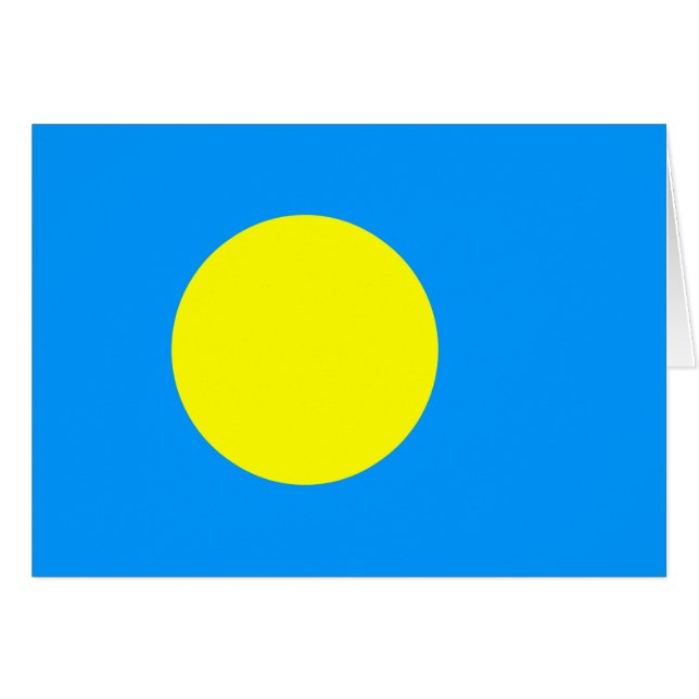 Palau Flag (Front Horizontal)