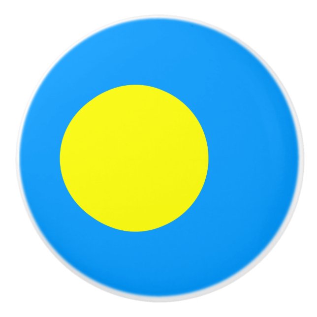Palau Flag Ceramic Knob (Front)