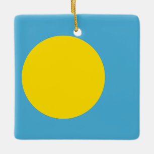 Palau Flag Ceramic Ornament