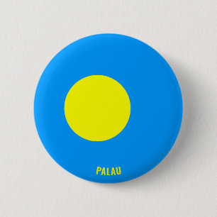 Palau Flag Charming Patriotic 2 Inch Round Button