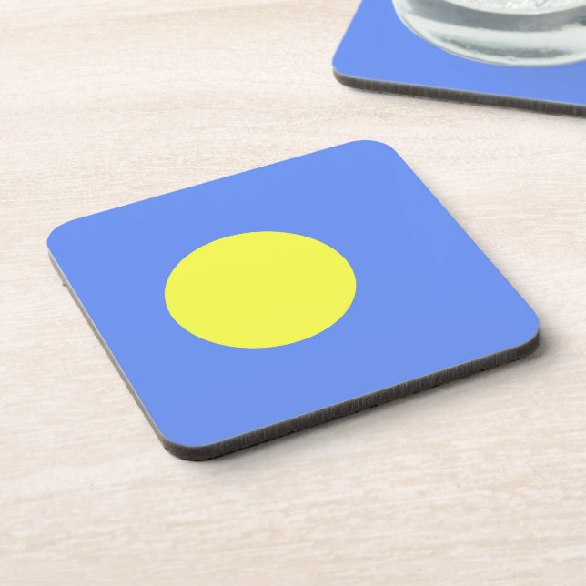 Palau flag coaster (Left Side)