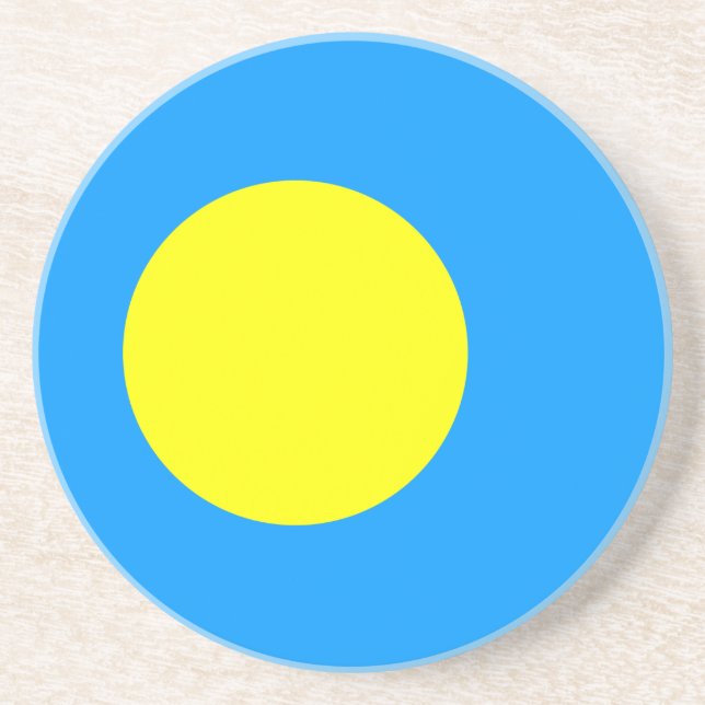 Palau Flag Coaster (Front)