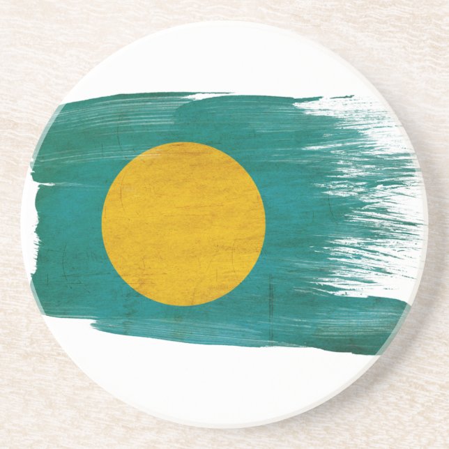 Palau Flag Coasters (Front)