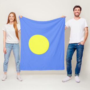 Palau flag fleece blanket