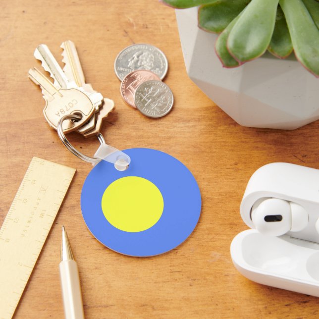 Palau flag keychain (Desk)
