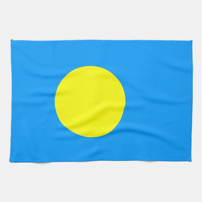 Palau Flag Kitchen Towel (Horizontal)