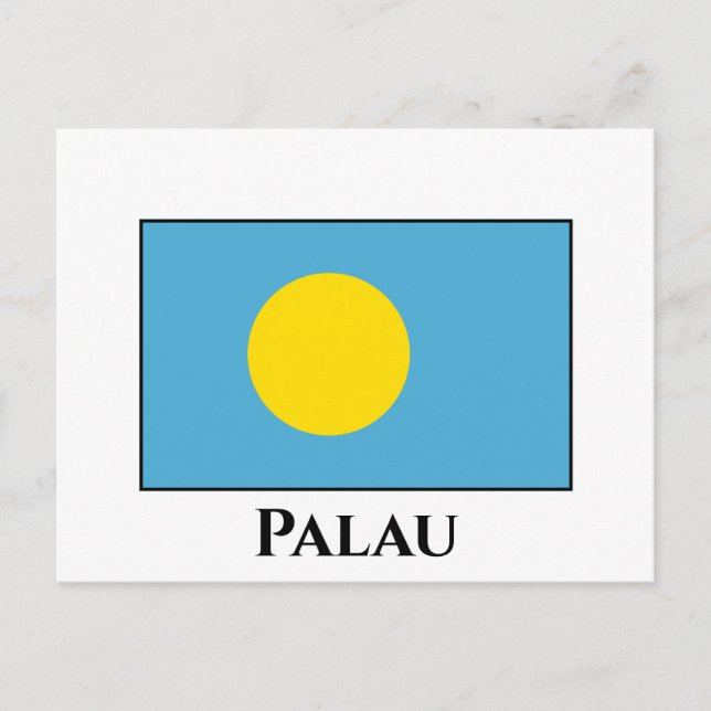 Palau Flag Postcard (Front)