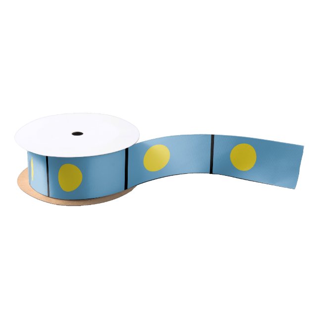 Palau Flag Satin Ribbon (Spool)