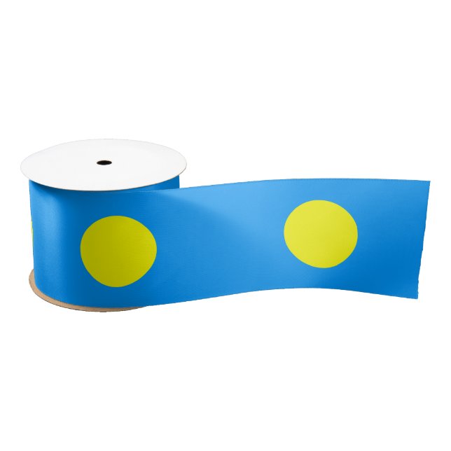Palau Flag Satin Ribbon (Spool)